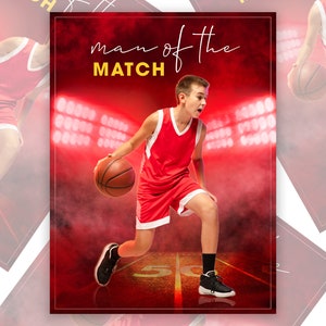 Sports poster template - Keep your basketball memories, photoshop collage templates | Photoshop editing