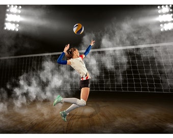 Sport Poster Vorlage | Handball digitaler Hintergrund | Beachvolleyball Hintergrund | Beachvolleyball Poster Foto