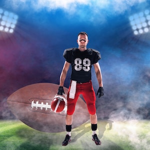 Football Digital Background: 4K Sports Backdrop (Digital Download)