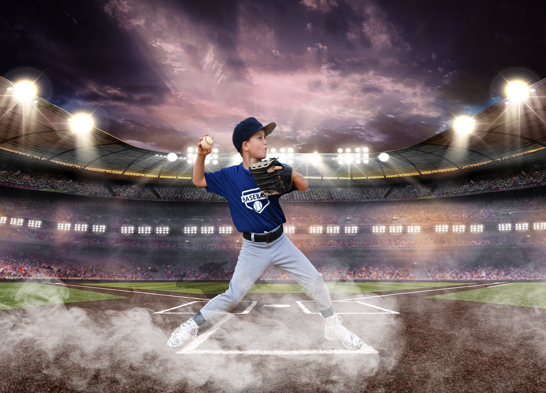 Sports Poster Template Baseball Digital Background Baseball Backdrop