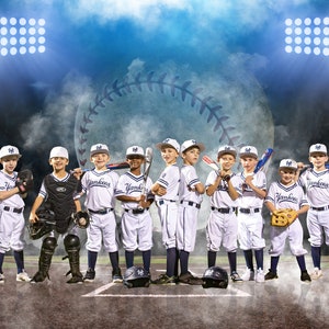 Szablon plakatu sportowego | Cyfrowe tło baseballowe | Tło baseballowe | Plakat baseballowy Photoshop