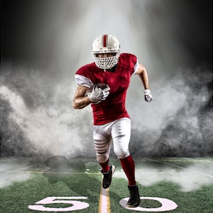 Football Poster Template: Customizable Digital Background (PSD, JPG)