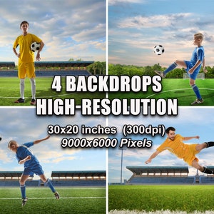Digital sports backgrounds - Football background - Sports backdrop - Keep your football memories