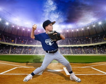 Baseball background | Sport poster template | Baseball Backdrop | Photoshop sports backgrounds