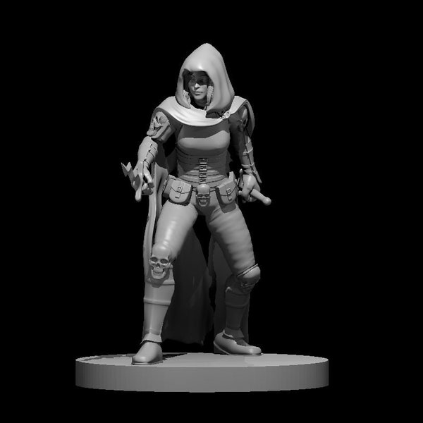 Cult Fanatic - Female - 1" (28mm) Scale Tabletop RPG Mini for D&D, Pathfinder, and more