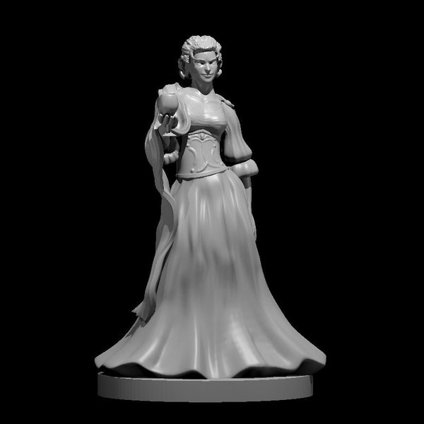 Noblewoman - Female - 1" (28mm) Scale Tabletop RPG Mini for D&D, Pathfinder, and more