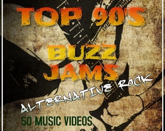 90's Alternative Rock Buzz Jams Music Videos - 1 DVD - 50