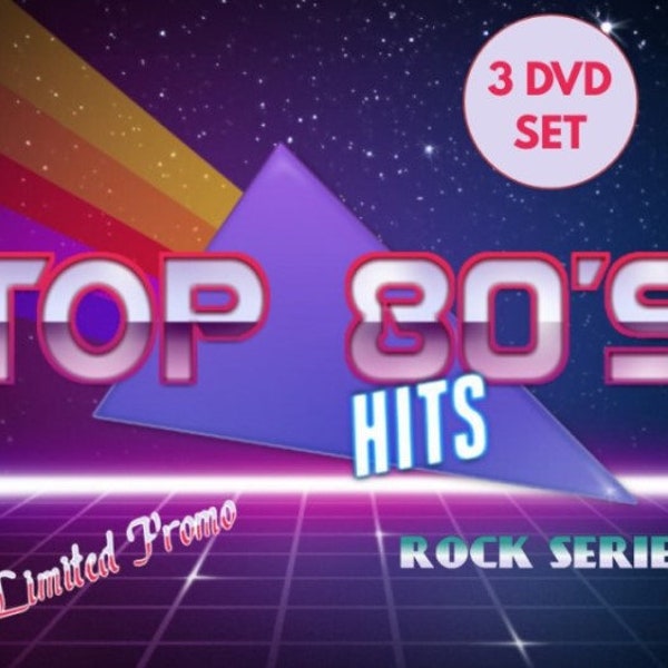 80's Rock Music Videos - 3 DVD's - 150 Hits