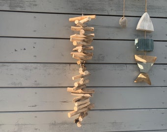Mobile Holz, Treibholz, Windspiel, Fensterdeko zum Hängen
