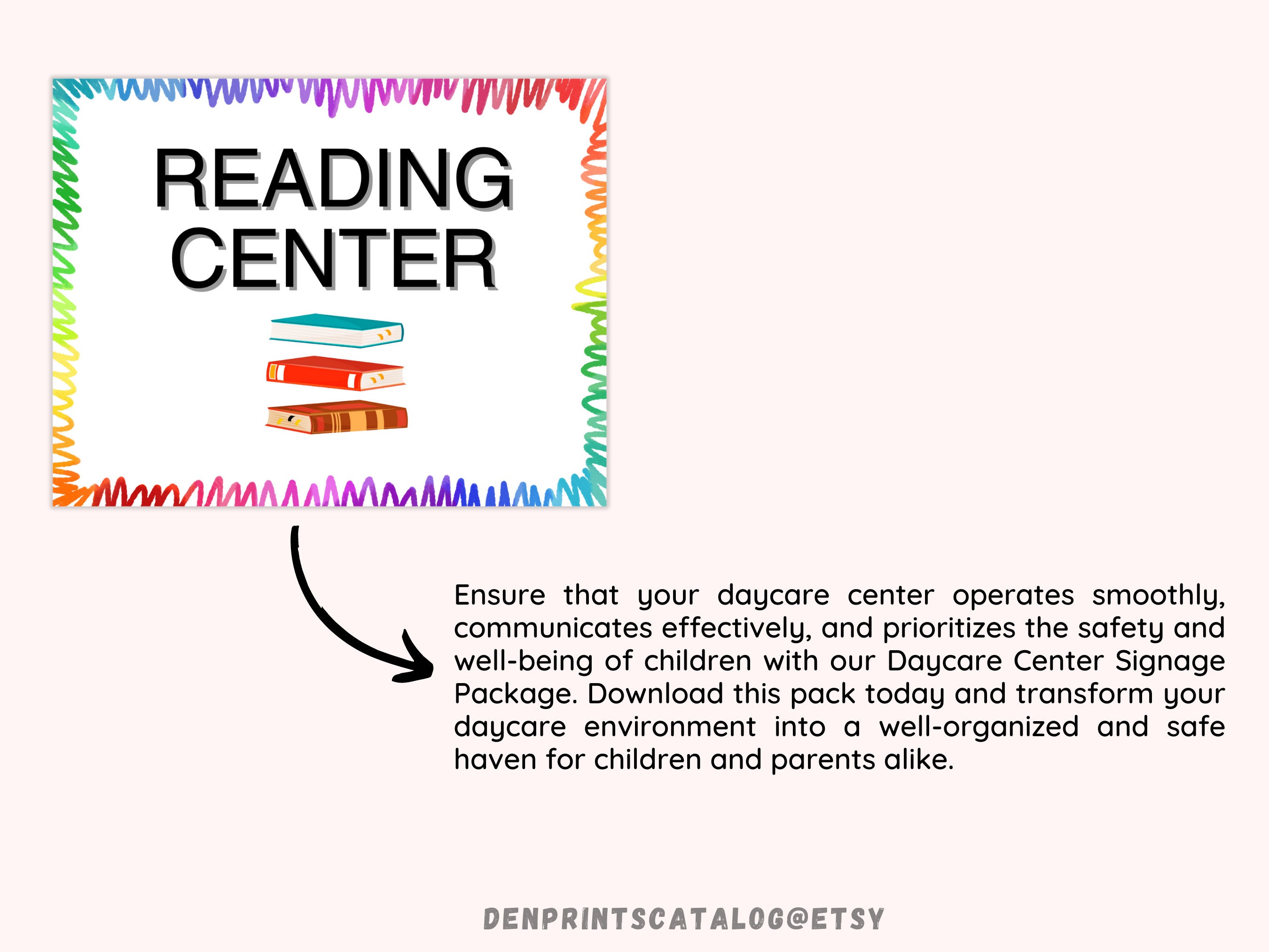 Complete Daycare Center Signs Printable, Childcare Signs for Preschool ...