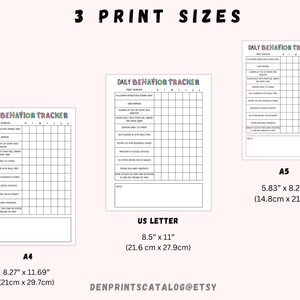 Kids Behavior Tracker Bundle for Kids, Actions Consequence Chart ...