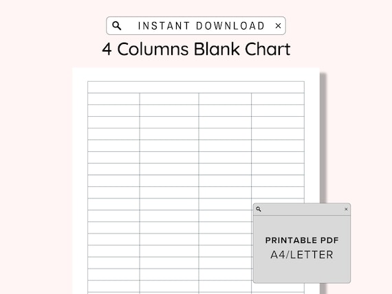 Two Column Chart Template
