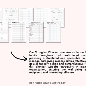 Printable Caregiver Daily Task, Caregiving Checklist Elderly Care ...