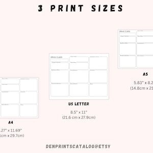 Minimalist Pharmacology Template, Printable Pharmacology Map, Nursing Notes, Nursing School Template, NCLEX, Nursing Student Study Guide,PDF image 5
