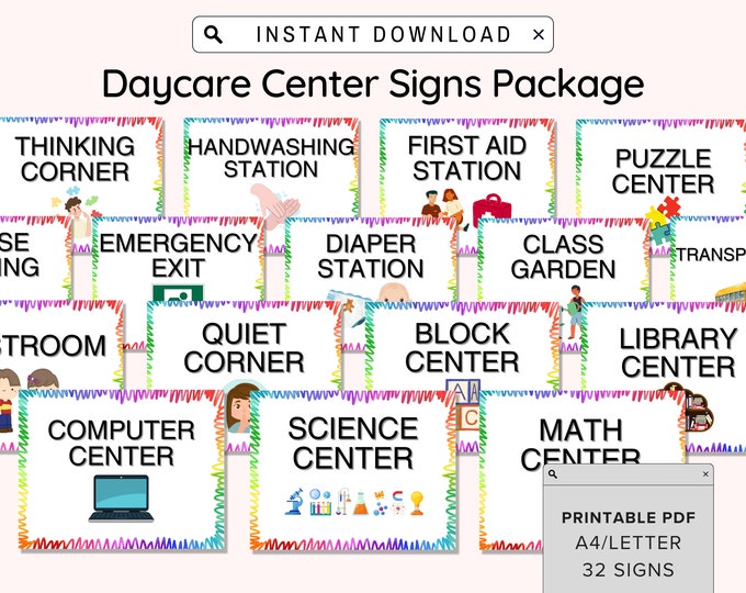 Keep Area Clean Signs Printable, Signs for Daycare Room, Designed for Employees, Perfect for ...