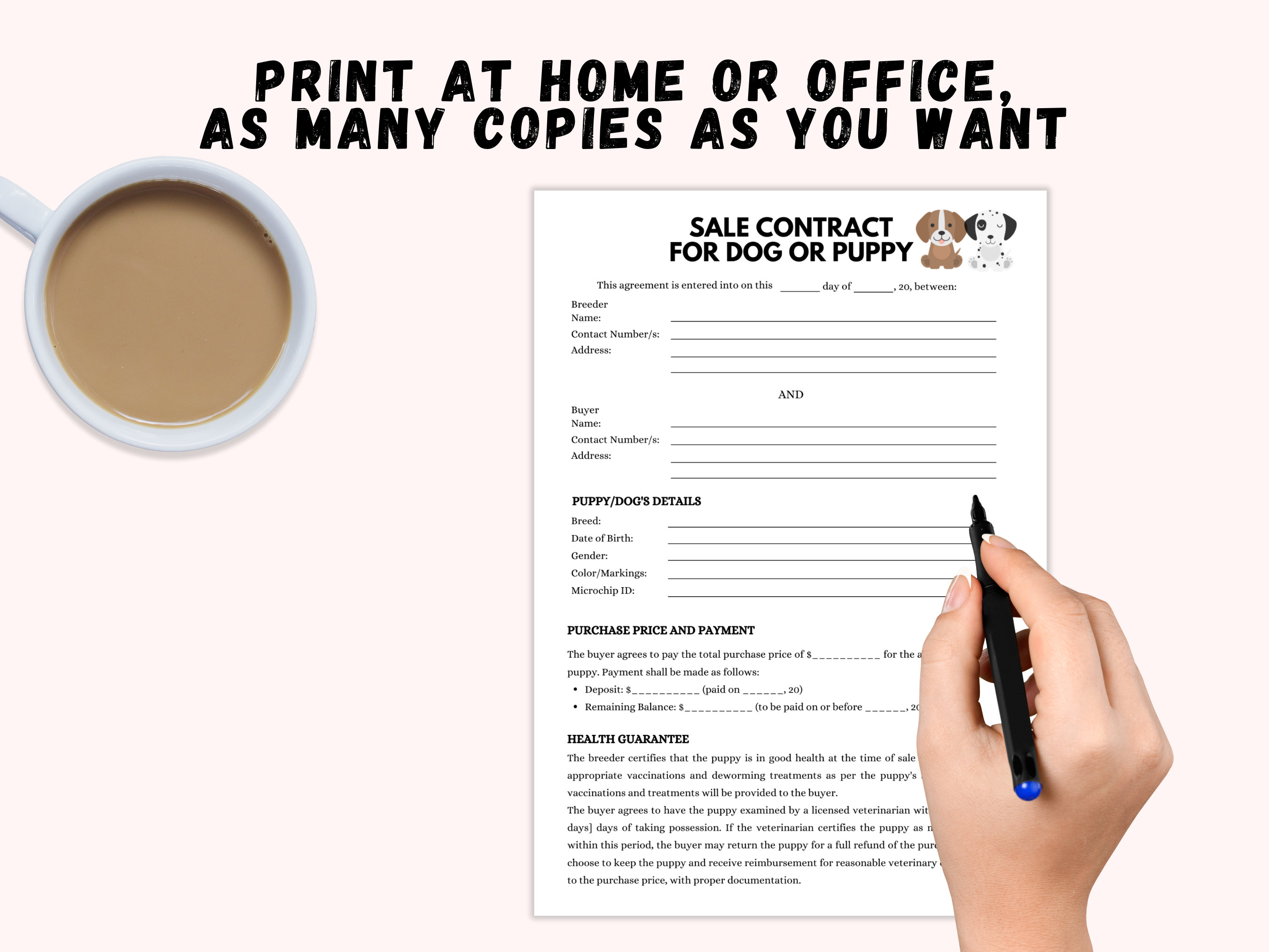 Puppy Sales Contract Printable Puppy Deposit Contract Puppy Sale Puppy Sales Contract Printable Puppy Deposit Contract Puppy Sale