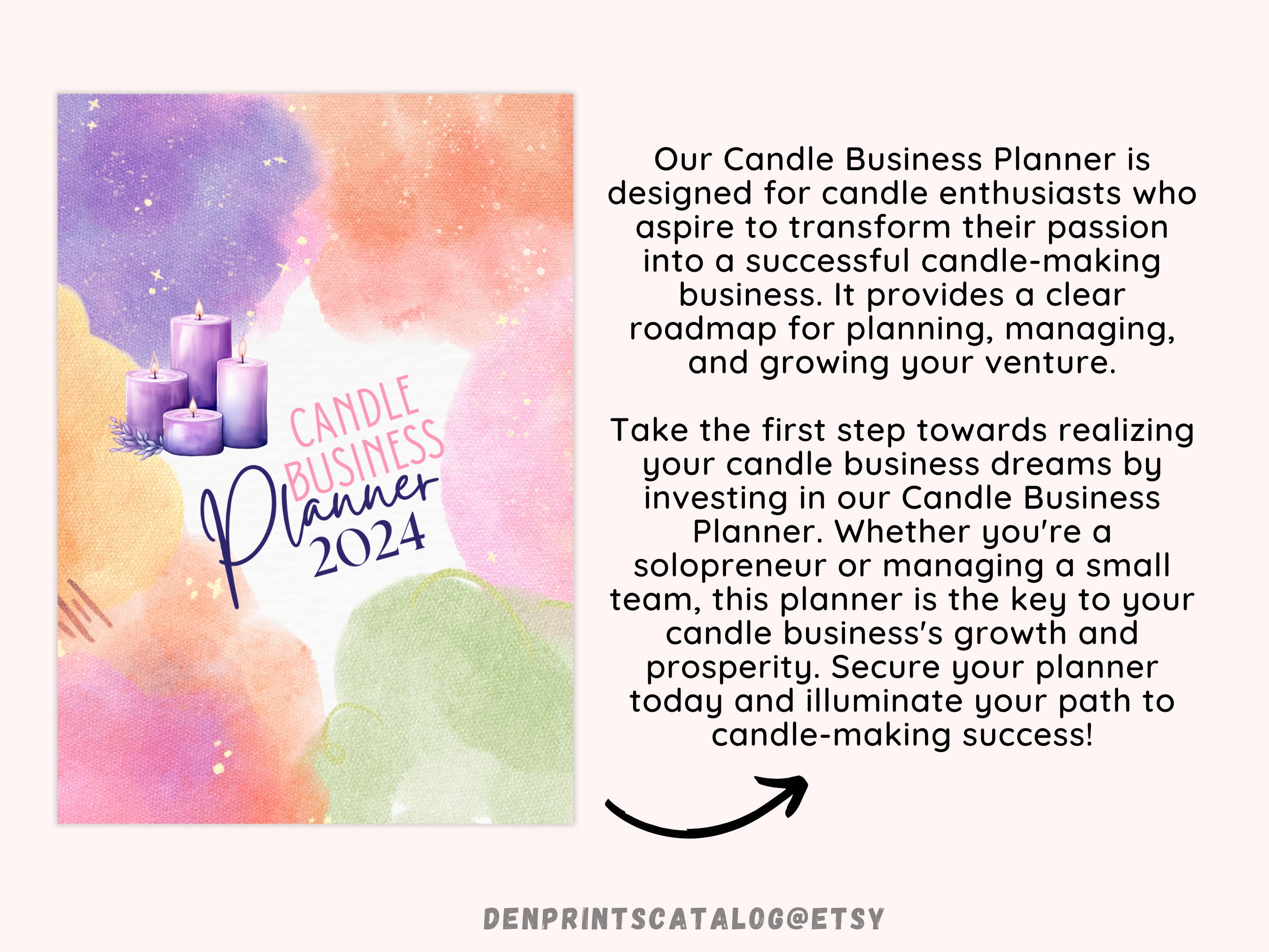 Candle Business Planner Printable, Start up Planner, Candle Making and ...