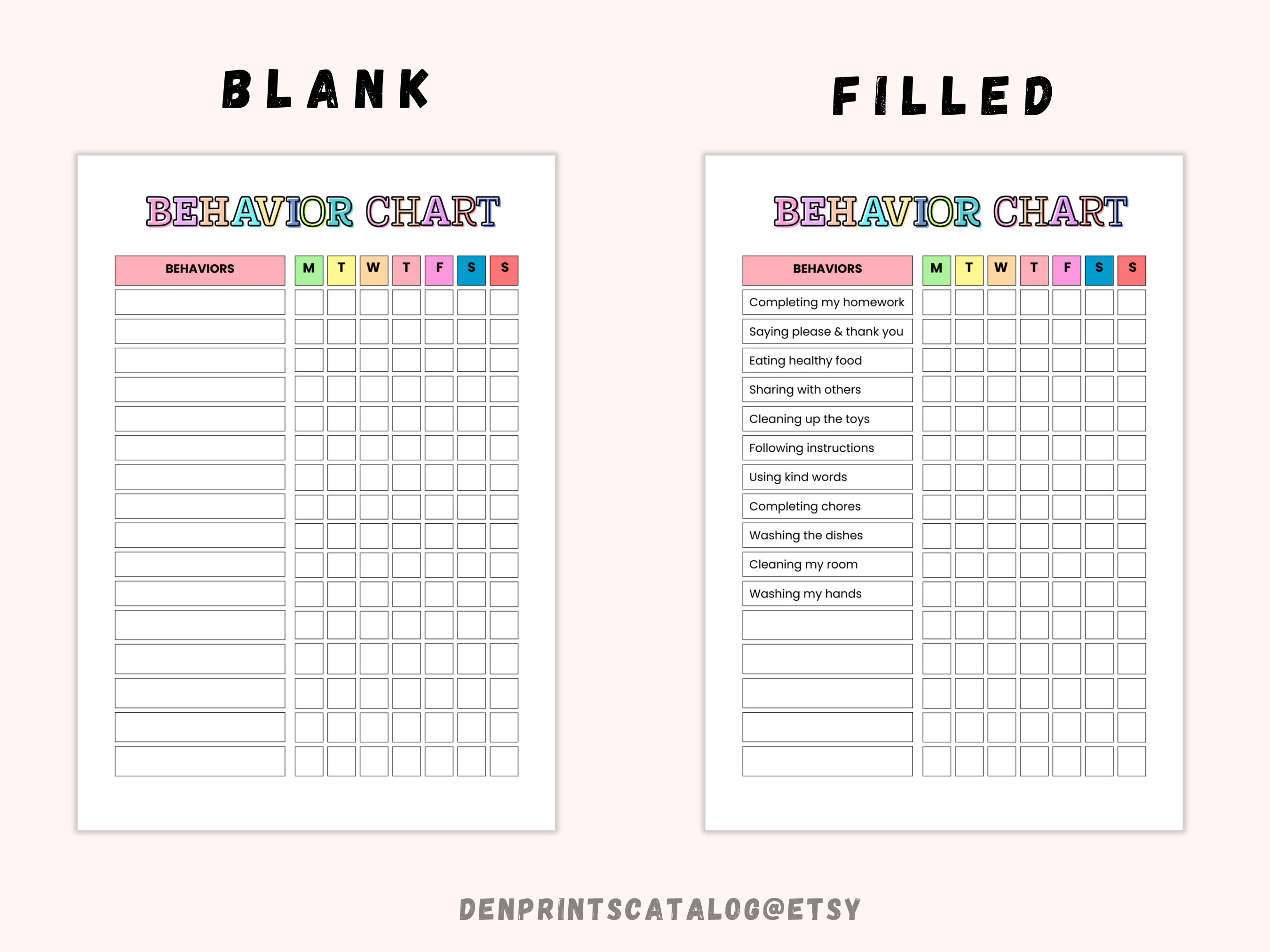 behavior-chart-for-kids-printable-home-classroom-good-etsy-canada