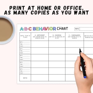 Behavior Chart for Kids | Behavior Chart | Behavior Reward Chart ...