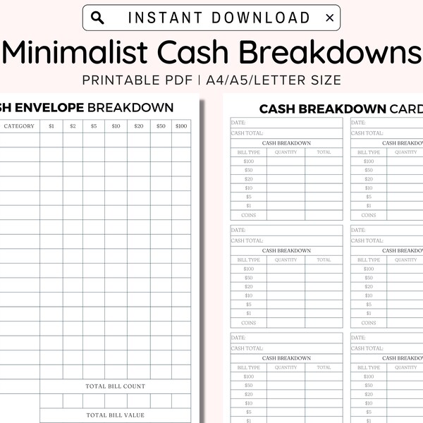 Cash Or Card Page Etsy