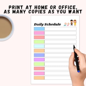 Daily Daycare Schedule, Perfect for Daycare, Home Daycare or Childcare ...