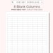 8 Blank Columns Chart Text Input Print and Write Printable Digital ...