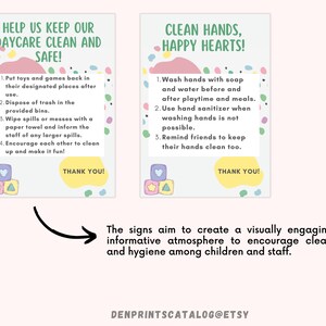 Keep Area Clean Signs Printable Signs for Daycare Room - Etsy México