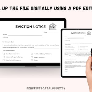 Tenant Exit Form.pdf Eviction Notice Printable, Lease Termination Form, Editable Notice to ...