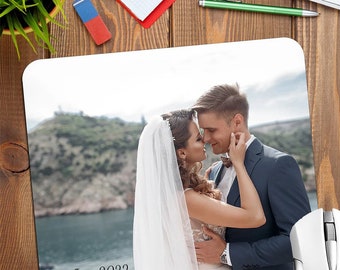 Personalised Photo Mouse Mat | Custom Rubber Desk Pad (22x18cm)