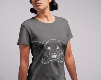 Labrador Retriever T-Shirt | Labrador Hund Liebhaber Tee | Labrador Besitzer Geschenk | Minimales Silhouette Design