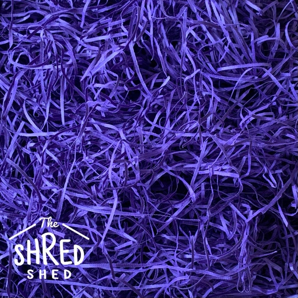 Royal Purple - 50g Shred for Gift Boxes & Hampers - Made from 100% Recycled Kraft - Letterbox Friendly - Available in 15 other colours!