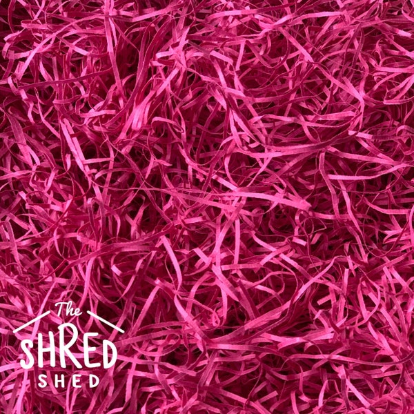 Barbie Pink - 50g Shred for Gift Boxes & Hampers - Made from 100% Recycled Kraft - Letterbox Friendly - Available in 15 Colours!