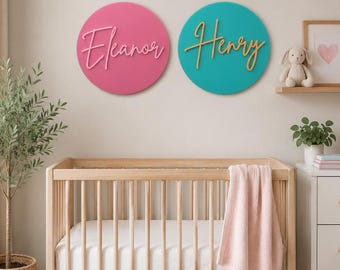 Acrylic Kids Name Sign – Boy, Girl or Baby Name Sign