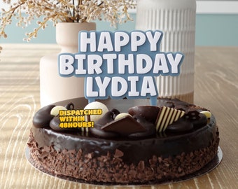 Acrylic Cake Topper - Birthday Cake Decor