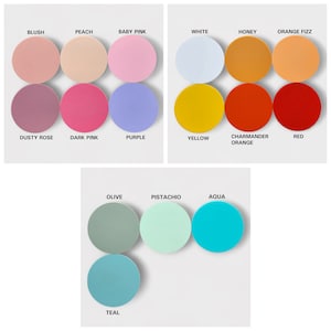 Image of 16 colours we use for the cake topper