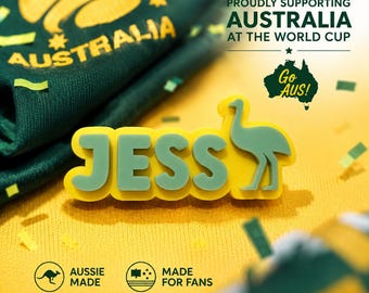 World Cup Name Badge – Australian Soccer Team Inspired Magnetic Badge