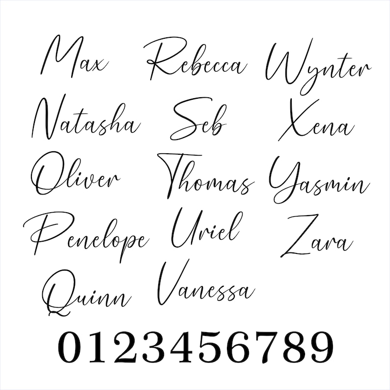 Another image of Font we use for the cake topper