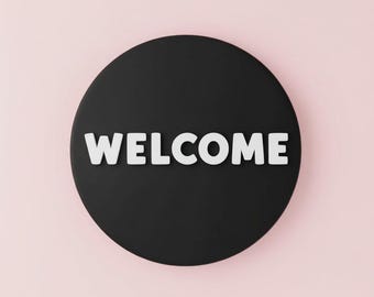 Welcome Business Sign, For Cafes, Shops, Boutiques, Real Estate and More