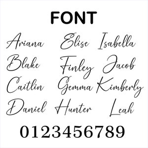 Font we use for the cake topper