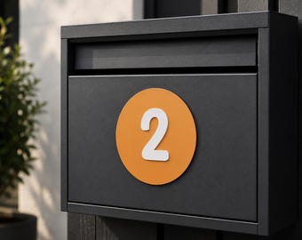 House number Sign – Mailbox Number Different Colour Options Available