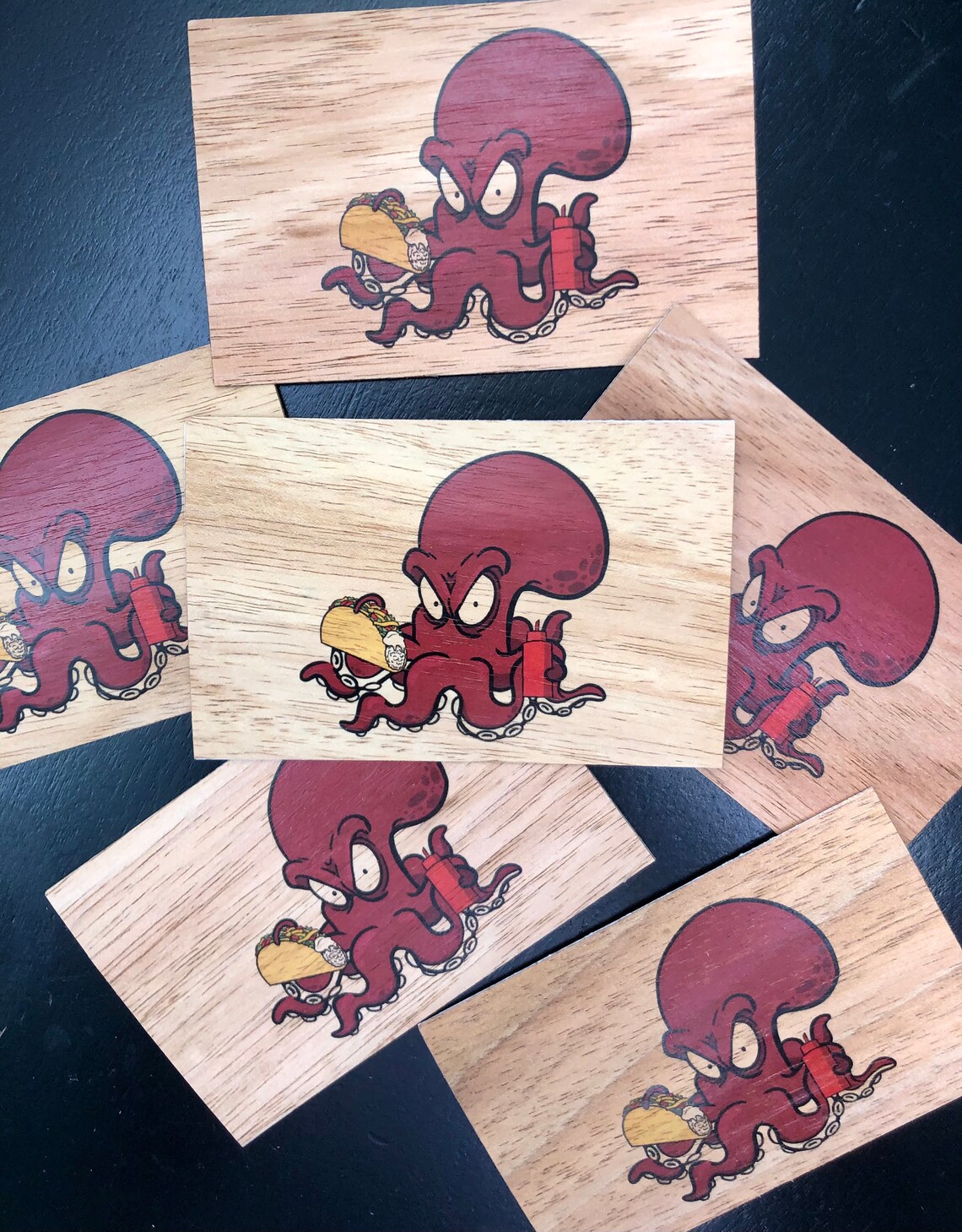 Hawaiian Koa Wood tako Eatingtaco Sticker pepili Etsy