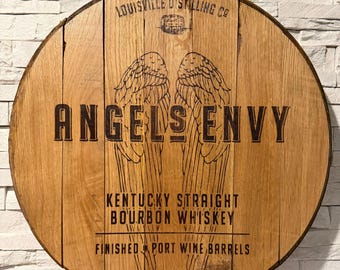 Angels Envy Bourbon Laser Engraved Barrel Head