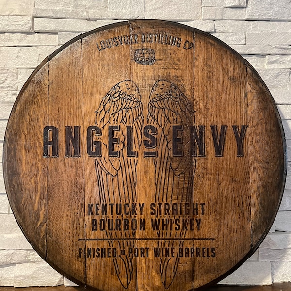 Angels Envy Bourbon Laser Engraved Barrel Head