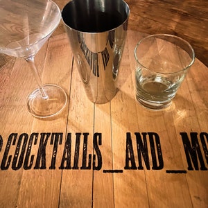 Custom Instagram / Social Media Handle Bourbon Whiskey Laser Engraved Barrel Head