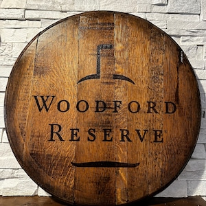 Woodford Reserve Bourbon Laser Engraved Barrel Head