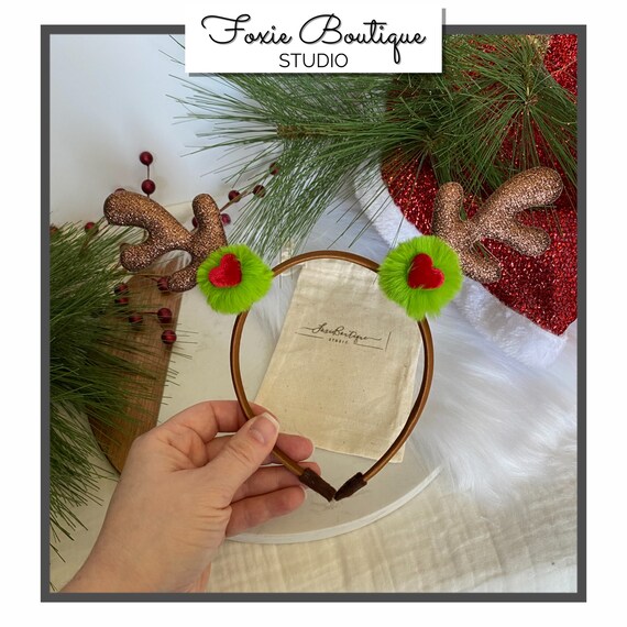 Fascia Per Capelli Con Corna Di Renna Natale - Decorata Con Paillettes E Campanelli, Per Feste E Foto