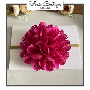 Large Fuchsia Flower Hair clip or Headband