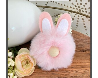Gnomo del Conejo Rosa, Decoración de Pascua, Regalo de Pascua