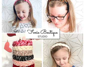 Braided Adjustable Headband,Children Headband,Teen Headband,Adult Headband:One Size Fits Most,Boho Headband,Mother’s Day Gift,Gift