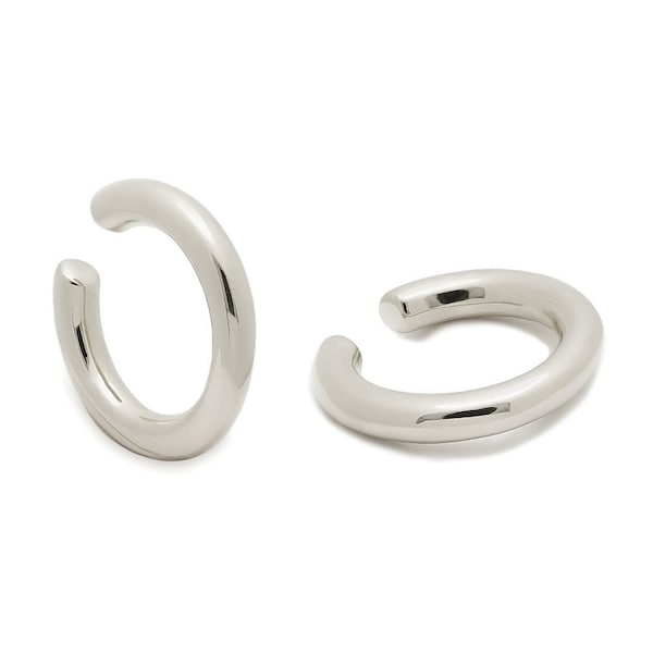 Sterling Silver Chunky Ear Cuffs | Pierceless Earrings | High Quality Jewelry | EFFE Jewelry